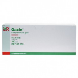 Gazin compresse de gaze 5 x 5cm