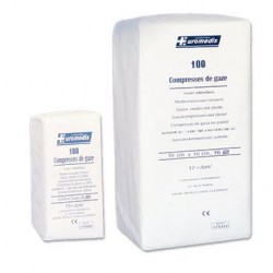 100 compresses de gaze 15 x 20 cm - Euromedis
