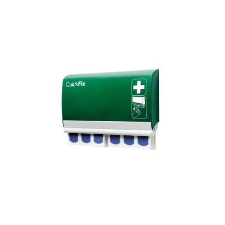 QUICKFIX Pansement-Distributeur,textile elastique détectable avec 2x45 pièce