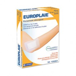 Pansement chirurgical 10cm x8cm Europlaie - Euromedis