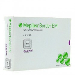 Pansement hydrocellulaire Mepilex EM 6 x 12 cm