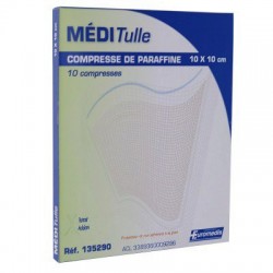 Compresse de paraffine stérile Méditulle - Euromedis