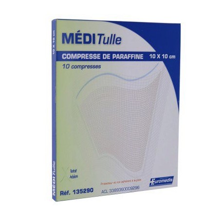 Compresse de paraffine stérile Méditulle - Euromedis