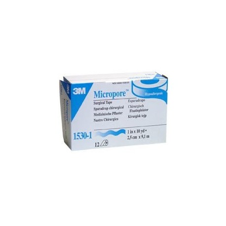 Sparadrap micropore 2,5cm x 9,1m
