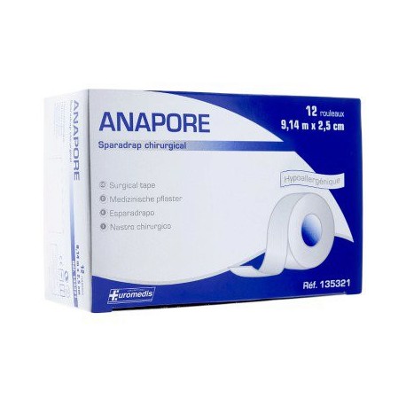 Sparadrap micropore 2,5cm x 9,1m