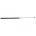 Curette fine pour dermatologie, fenêtrée, 16 cm x 7mm
