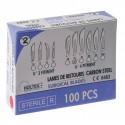 Boite de 100 lames de bistouris steriles taille 10