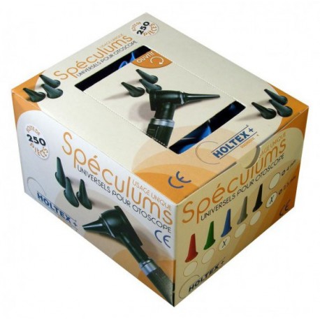 Spéculums universels pour otoscope à usage unique HOLTEX