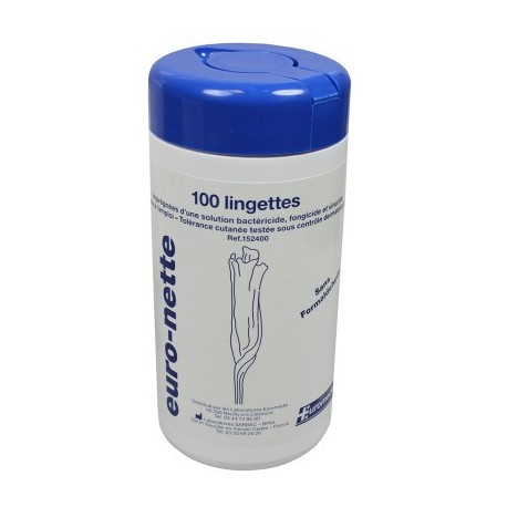 100 lingettes Euro-nette du laboratoire EUROMEDIS