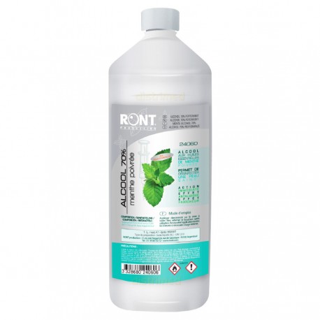 Alcool 70% menthe poivrée RONT