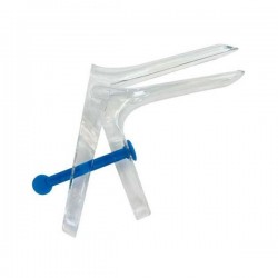Spéculum vaginal petit à usage unique bleu 24mm - Euromedis