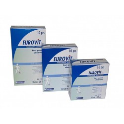 Eurovit bleu pansement absorbant stérile 15cm x 20cm