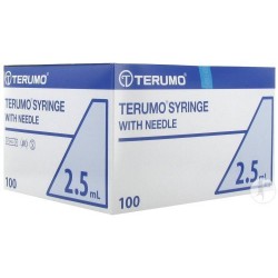 Seringue avec aiguille x 100 2,5ml