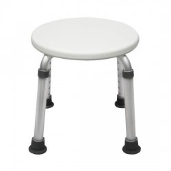 Tabouret de douche rond réglable