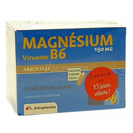 MAGNESIUM +VIT B6 60 GEL LOT DE 2