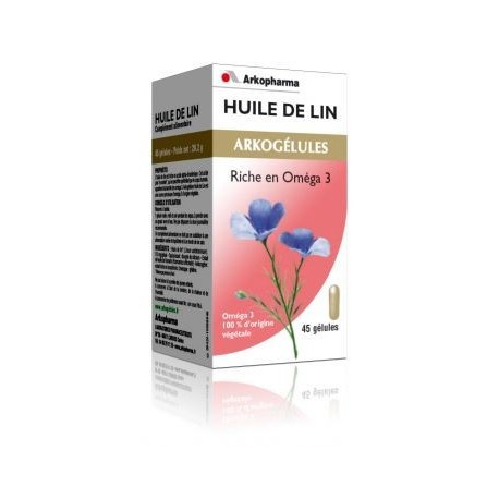 ARKOGELULES HUILE DE LIN 45 GEL