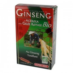 Super diet Ginseng et gelée royale bio ampoule 10 ampoules