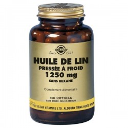 Huile de lin 1250 mg - Solgar