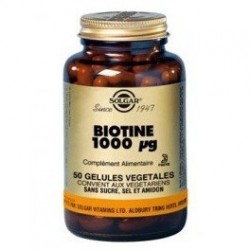VITAMINE B8 BIOTINE 1000UG 50 GELULES