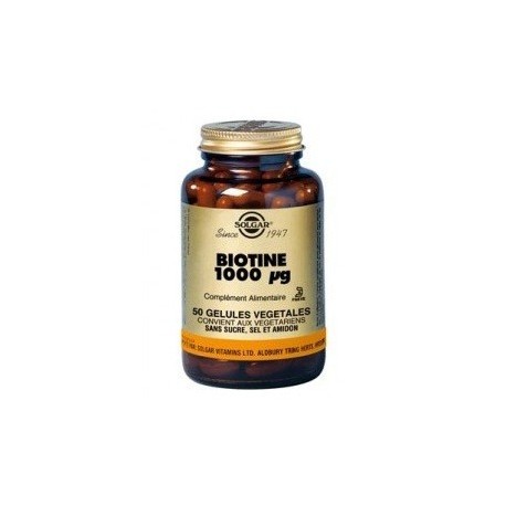 VITAMINE B8 BIOTINE 1000UG 50 GELULES