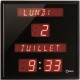 Horloge digitale calendrier à LED Horloge digitale à date Grands Caractères, avec jour, date, et mois- ORIUM