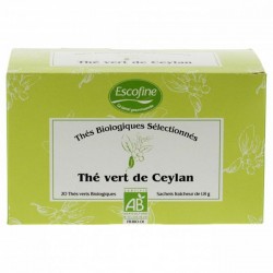 Thé vert de Ceylan Bio 20 sachets - Escofine