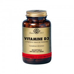 Vitamine D3 100 gélules - Solgar
