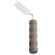 Couverts courbés avec manche en mousse fourchette droitier