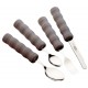 Couverts avec manche en mousse set de 4 couverts