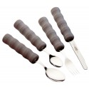 Couverts avec manche en mousse set de 4 couverts