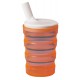 Verre ergo avec bec verseur orange