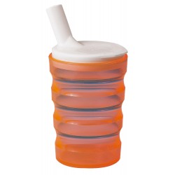 Verre ergo avec bec verseur orange