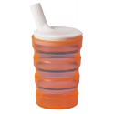 Verre ergo avec bec verseur orange