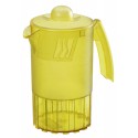 Pichet 1 l avec couvercle jaune