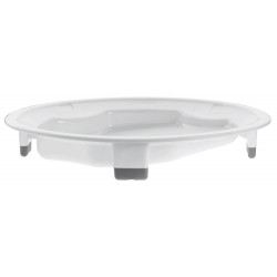 Assiette antidérapante haute stabilité blanc