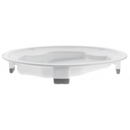 Assiette antidérapante haute stabilité blanc