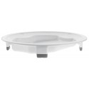 Assiette antidérapante haute stabilité blanc