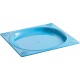 Assiette carrée antidérapante bleu