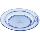 Assiette demi creuse bleu