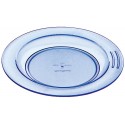 Assiette demi creuse bleu