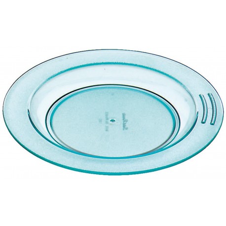 Assiette demi creuse vert