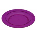 Assiette demi creuse cassis