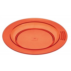Assiette demi creuse orange