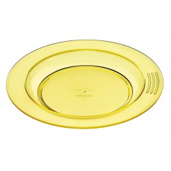 Assiette demi creuse jaune