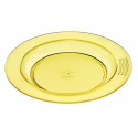 Assiette demi creuse jaune