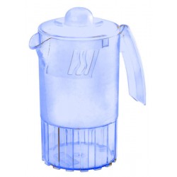 Pichet 1 l avec et sans couvercle bleu