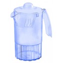 Pichet 1 l avec couvercle bleu