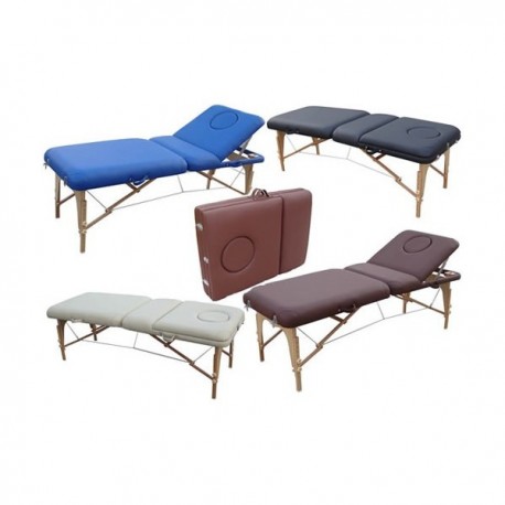Table de kiné pliante bois dossier réglable - Spengler