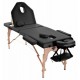 Table de kiné pliante en bois avec dossier relevable