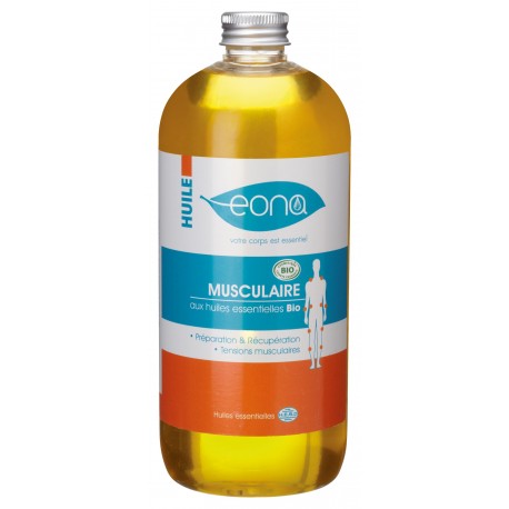 Huile de massage MUSCULAIRE BIO 500 ml - EONA
